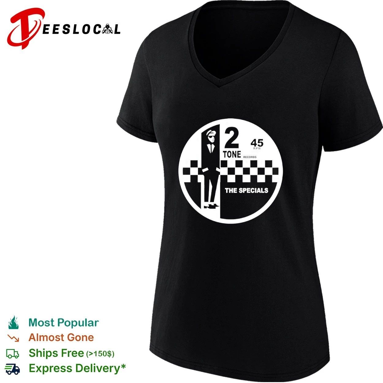 2 Tone Records 45 RPM The Specials Ska T-shirt