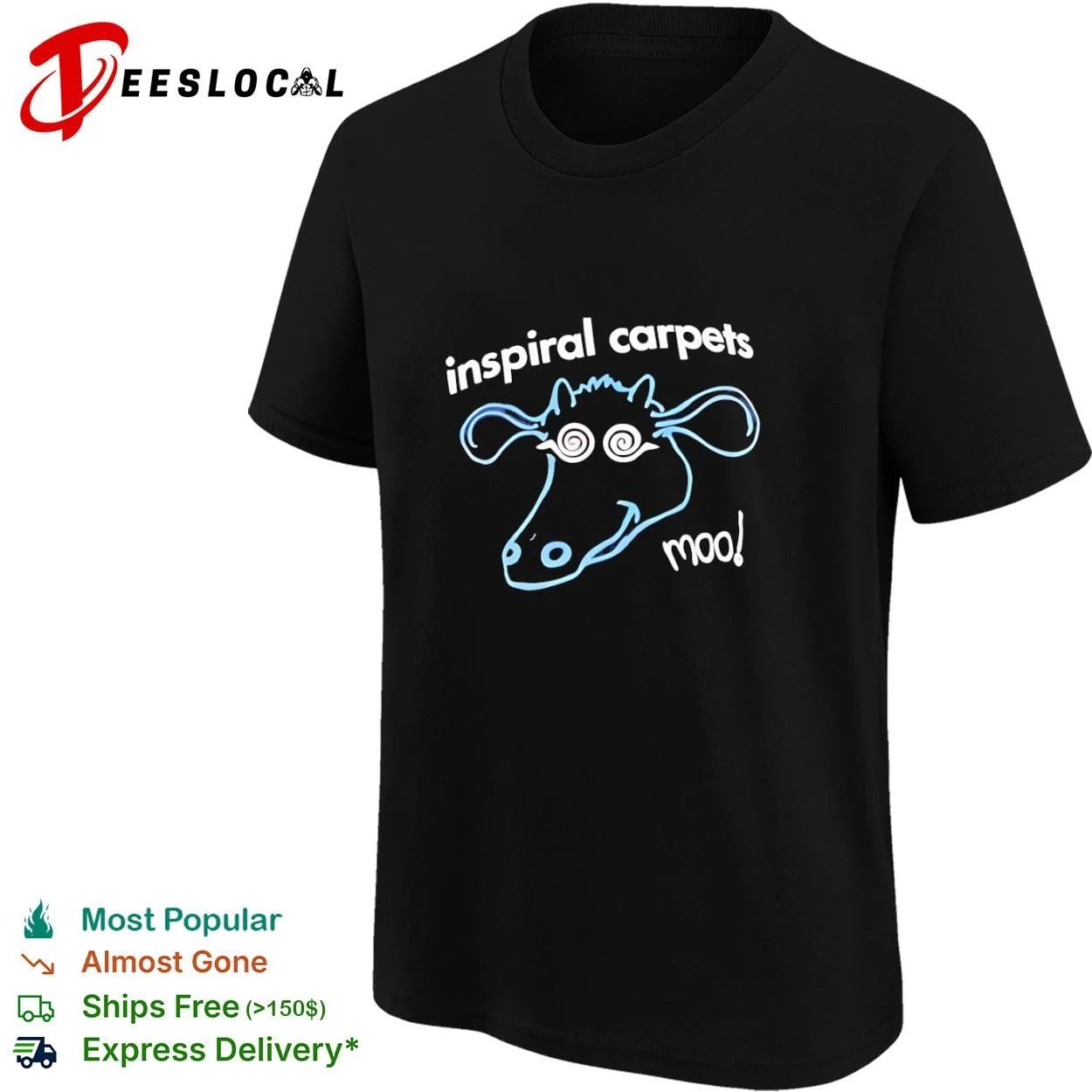 Inspiral Carpets Moo Madchester Indie Rock T-shirt