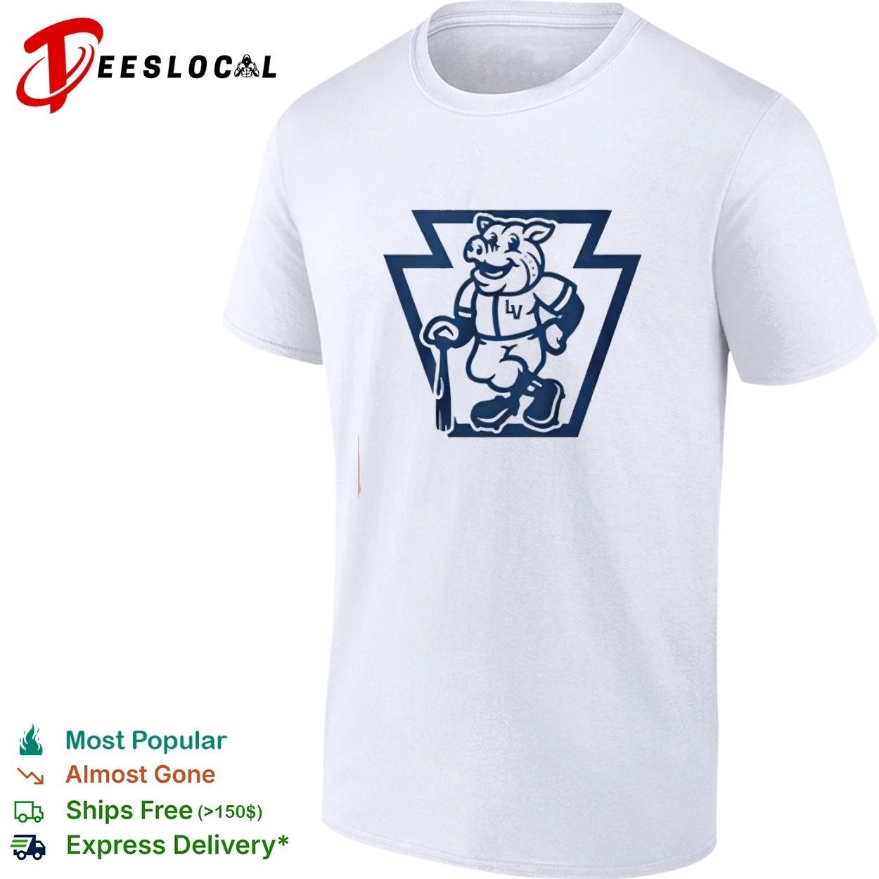 Lehigh Valley IronPigs Baseball Mascot T-shirt