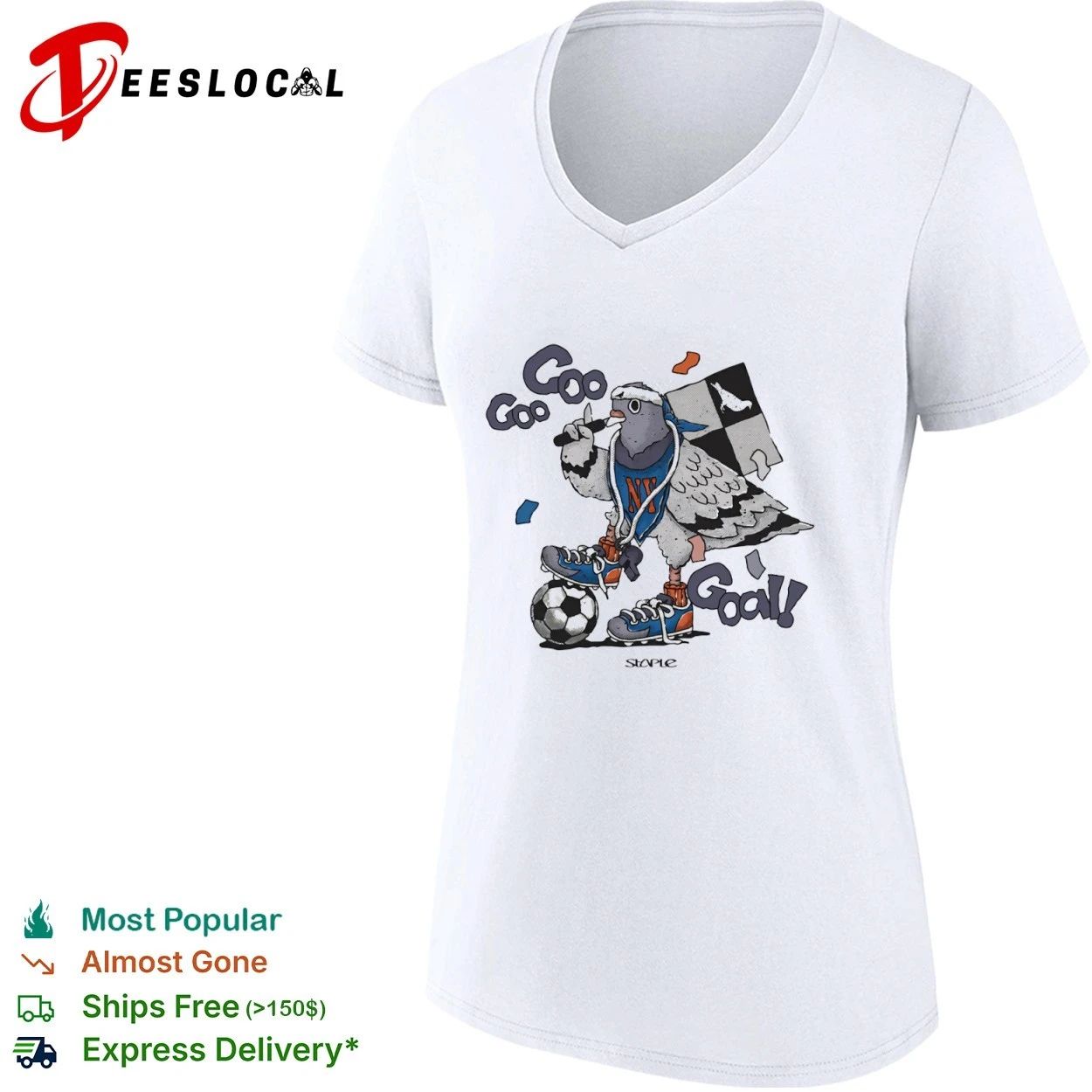 Staple Goo Goo Goal World Cup Pigeon soccer T-shirt
