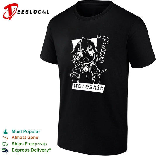 Goreshit Anime Girl breakcore electronic T-shirt