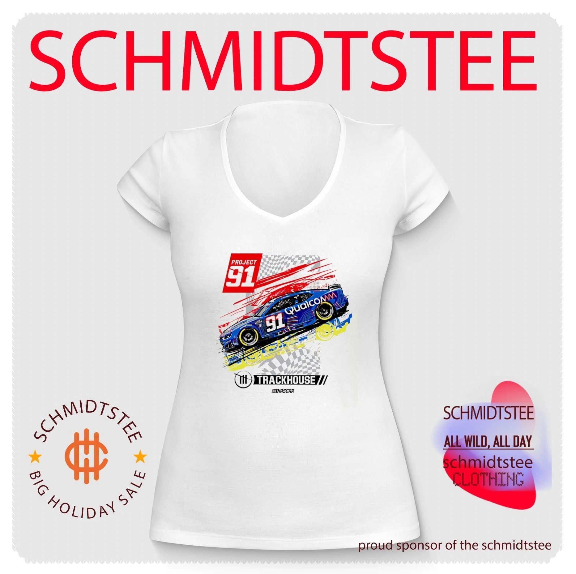Kevin Magnussen Project 91 Trackhouse Racing Qualcomm NASCAR shirt