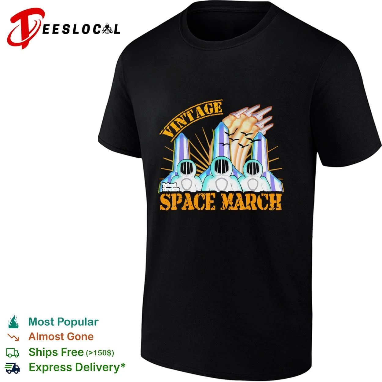 Vintage Space March Astronauts astronaut T-shirt