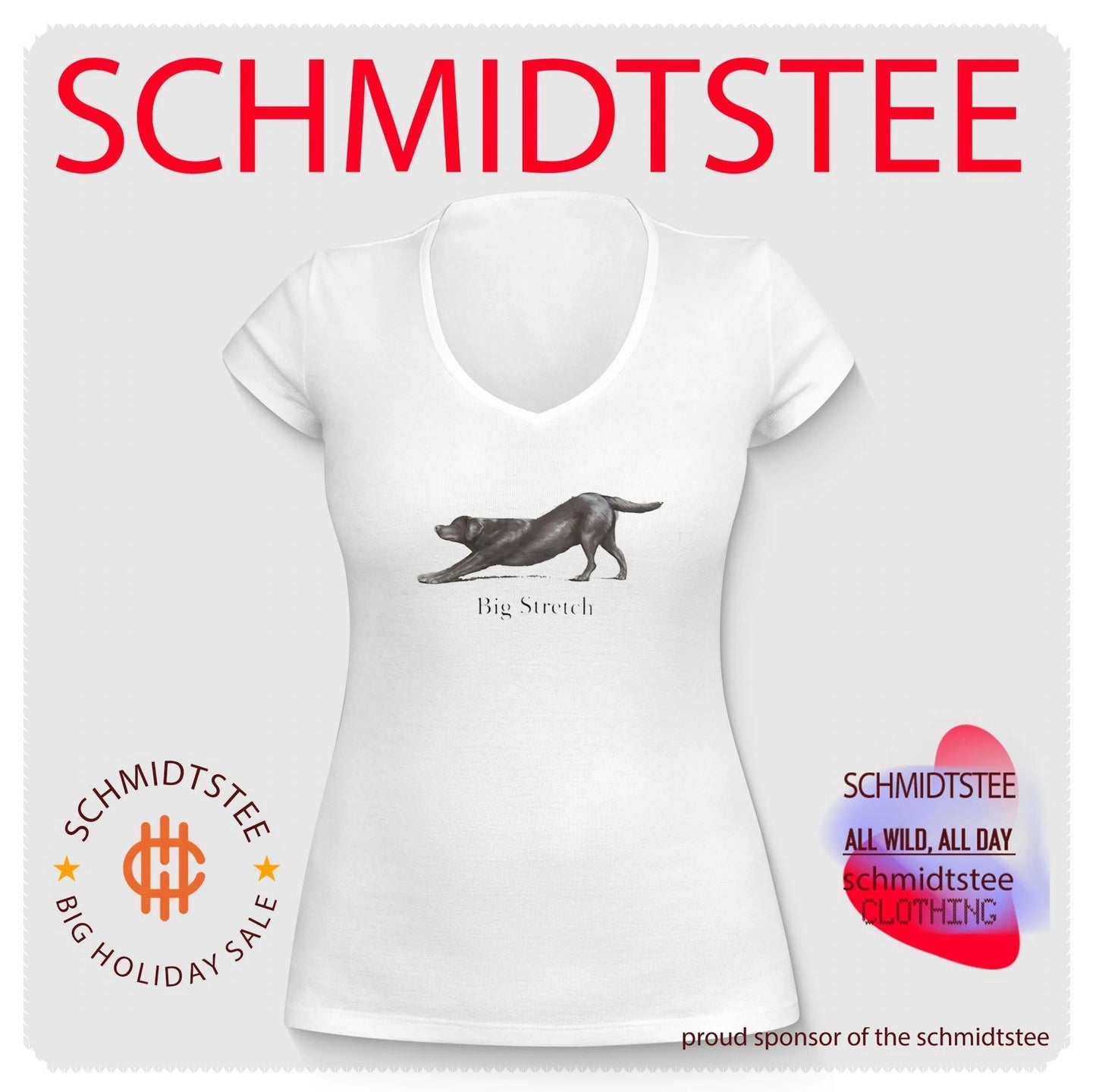 Big Stretch Chocolate Labrador Retriever shirt