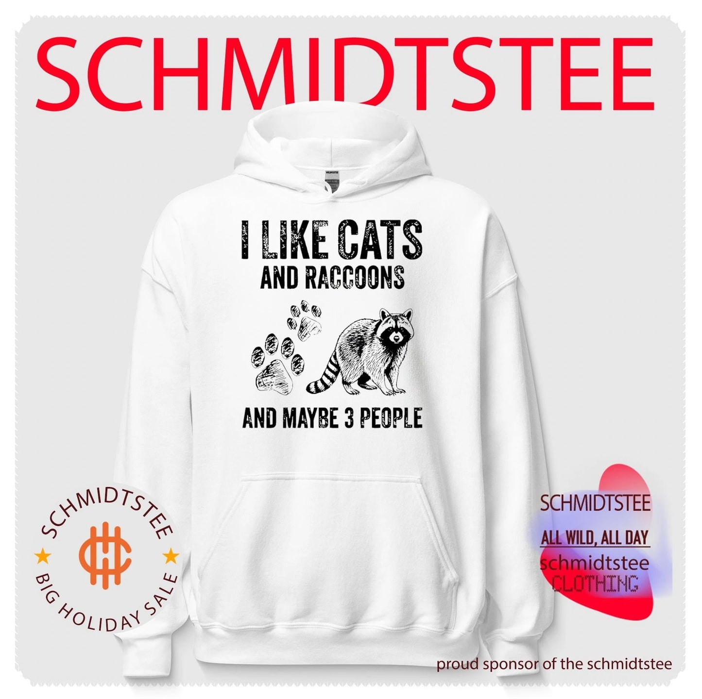 I like cats and raccoons and maybe 3 people vintage shirt