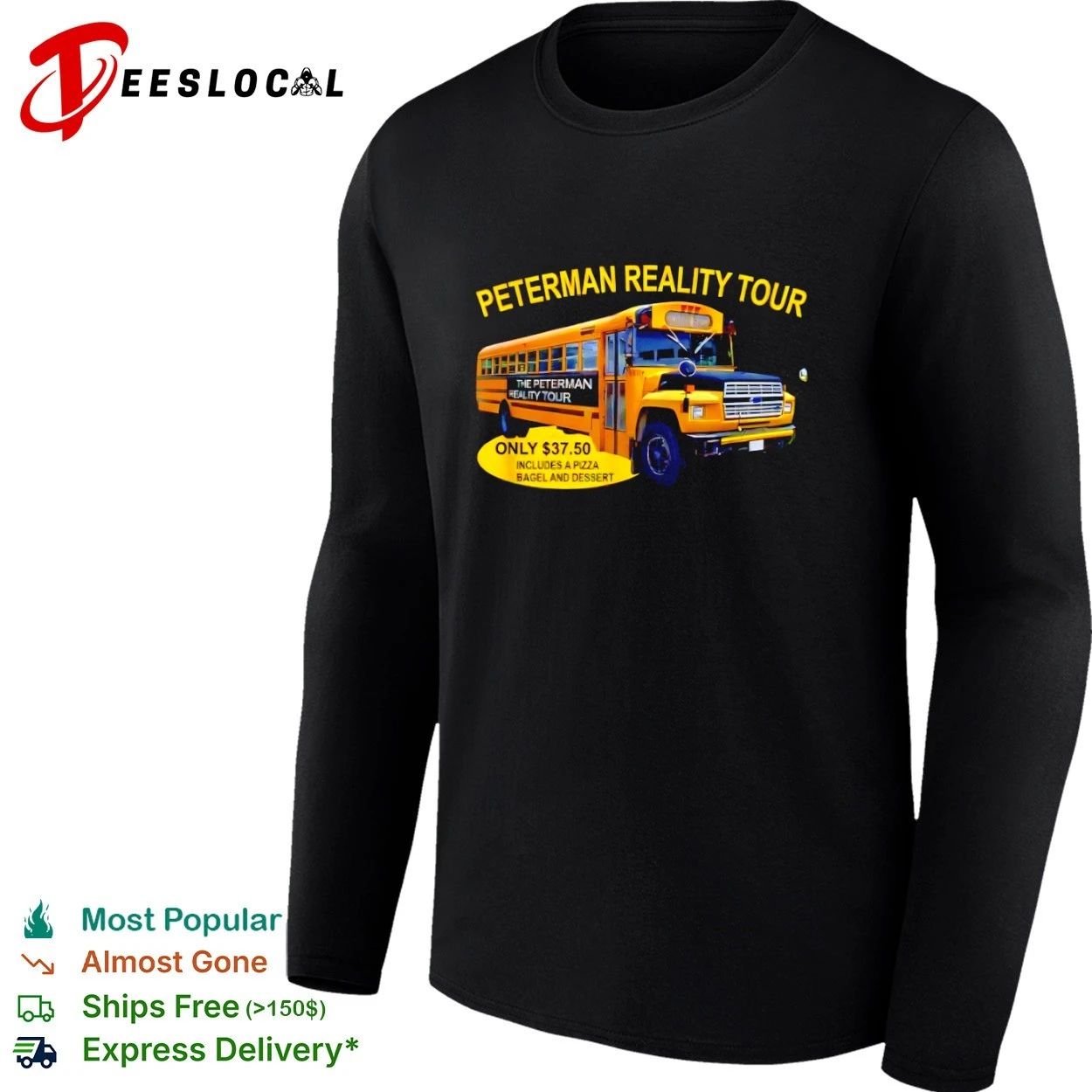 Peterman Reality Tour Only Includes a Pizza Bagel and Dessert T-shirt