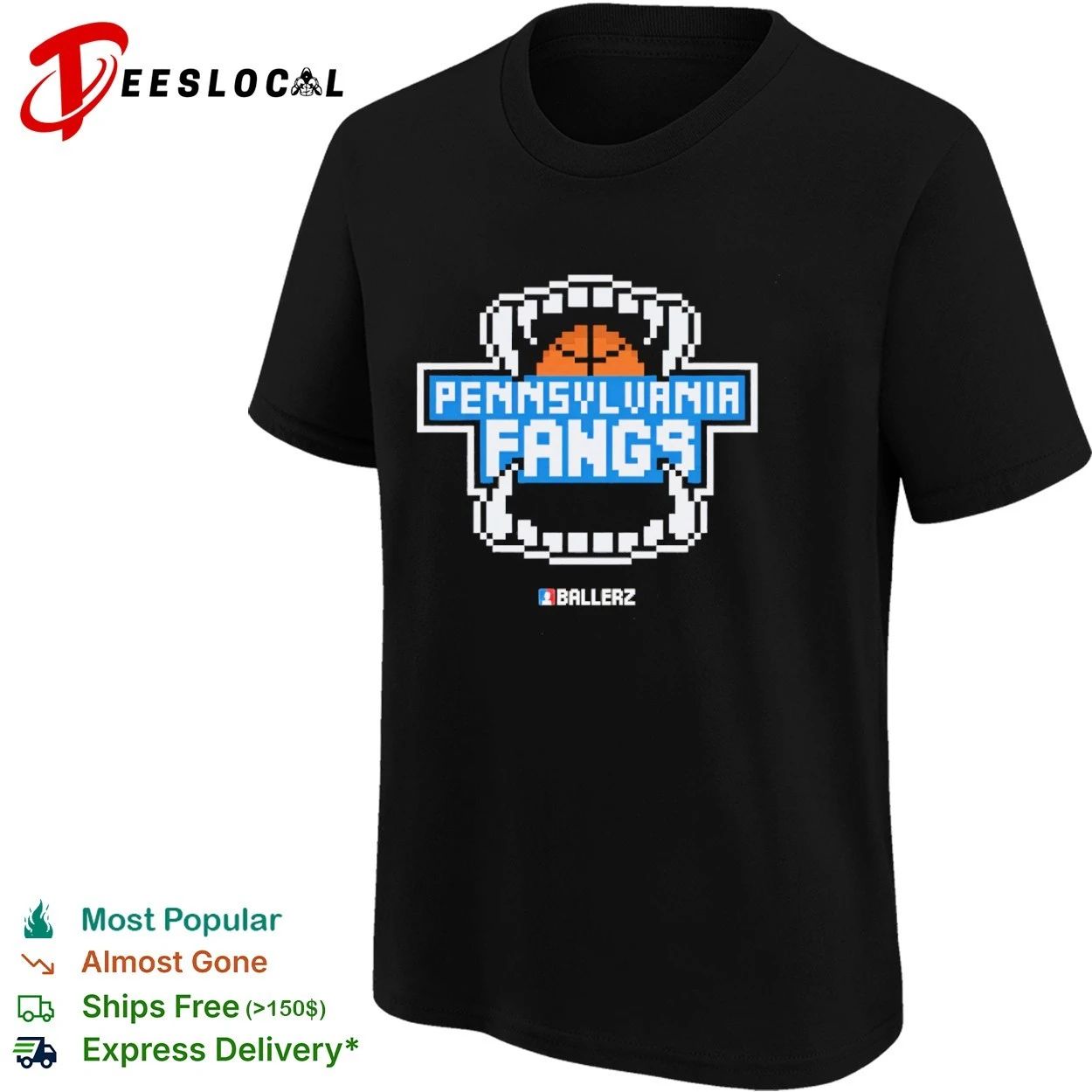 Pennsylvania Fangs Ballerz basketball T-shirt