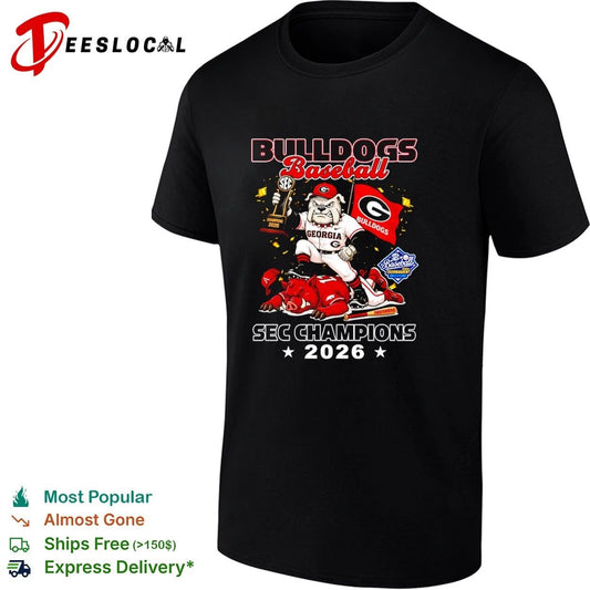 Bulldogs Baseball SEC Champions 2026 T-shirt