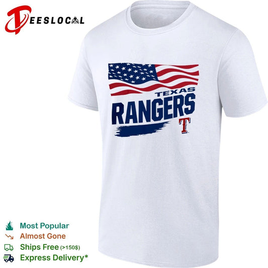 Texas Rangers Waving Flag Texas Rangers Starter T-shirt