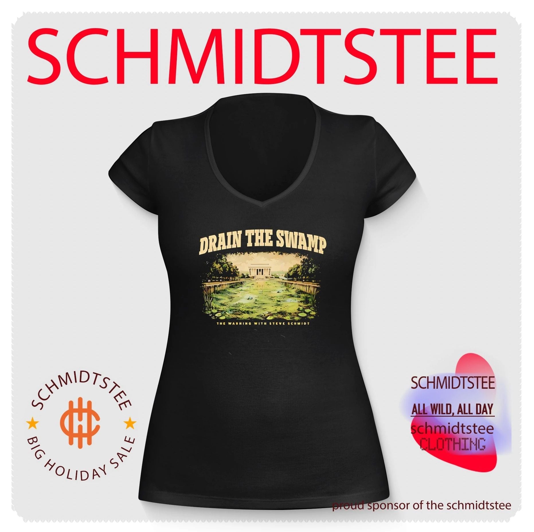 Drain the Swamp the warning with Steve Schmidt vintage shirt