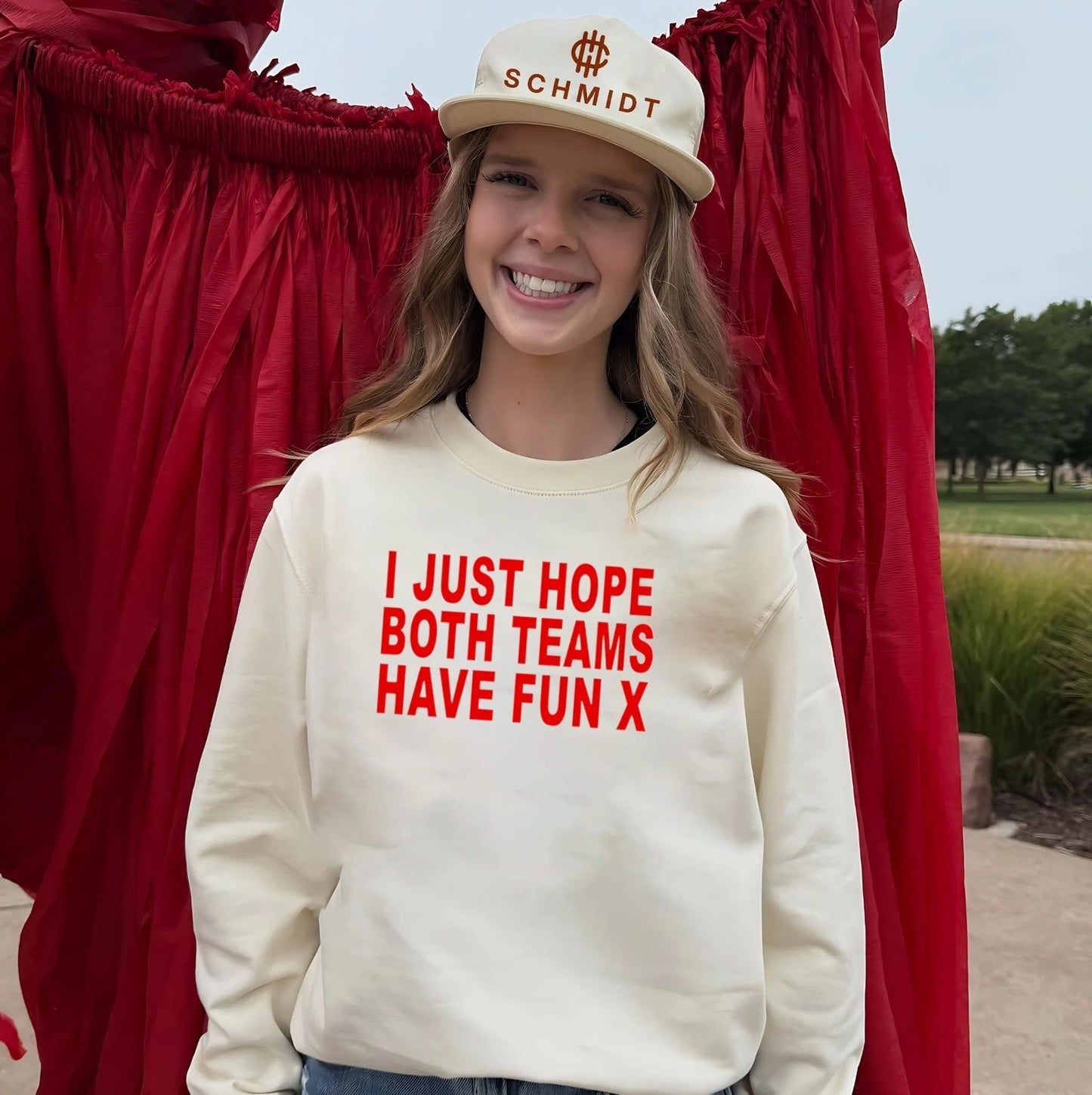 I Just Hope Both Teams Have Fun X sports humor shirt