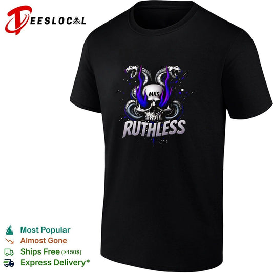 MKS Ruthless Skull and Snakes gothic T-shirt