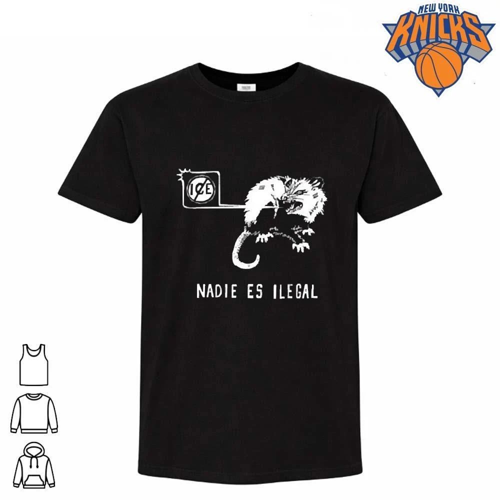 Nadie es Ilegal angry possum ice sign parody shirt