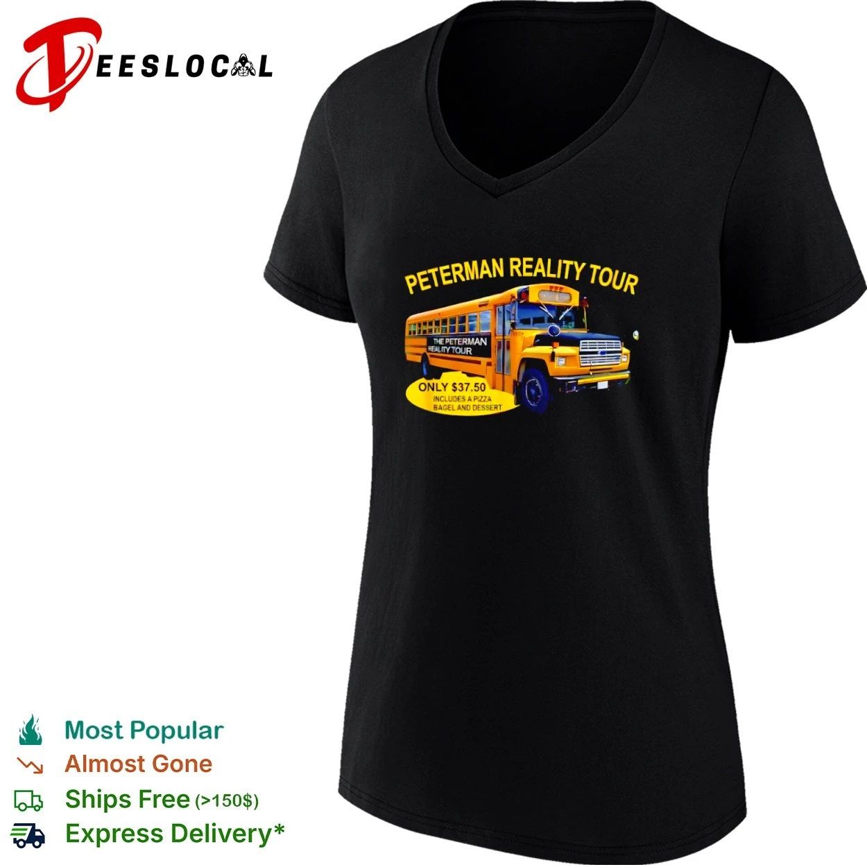 Peterman Reality Tour Only Includes a Pizza Bagel and Dessert T-shirt