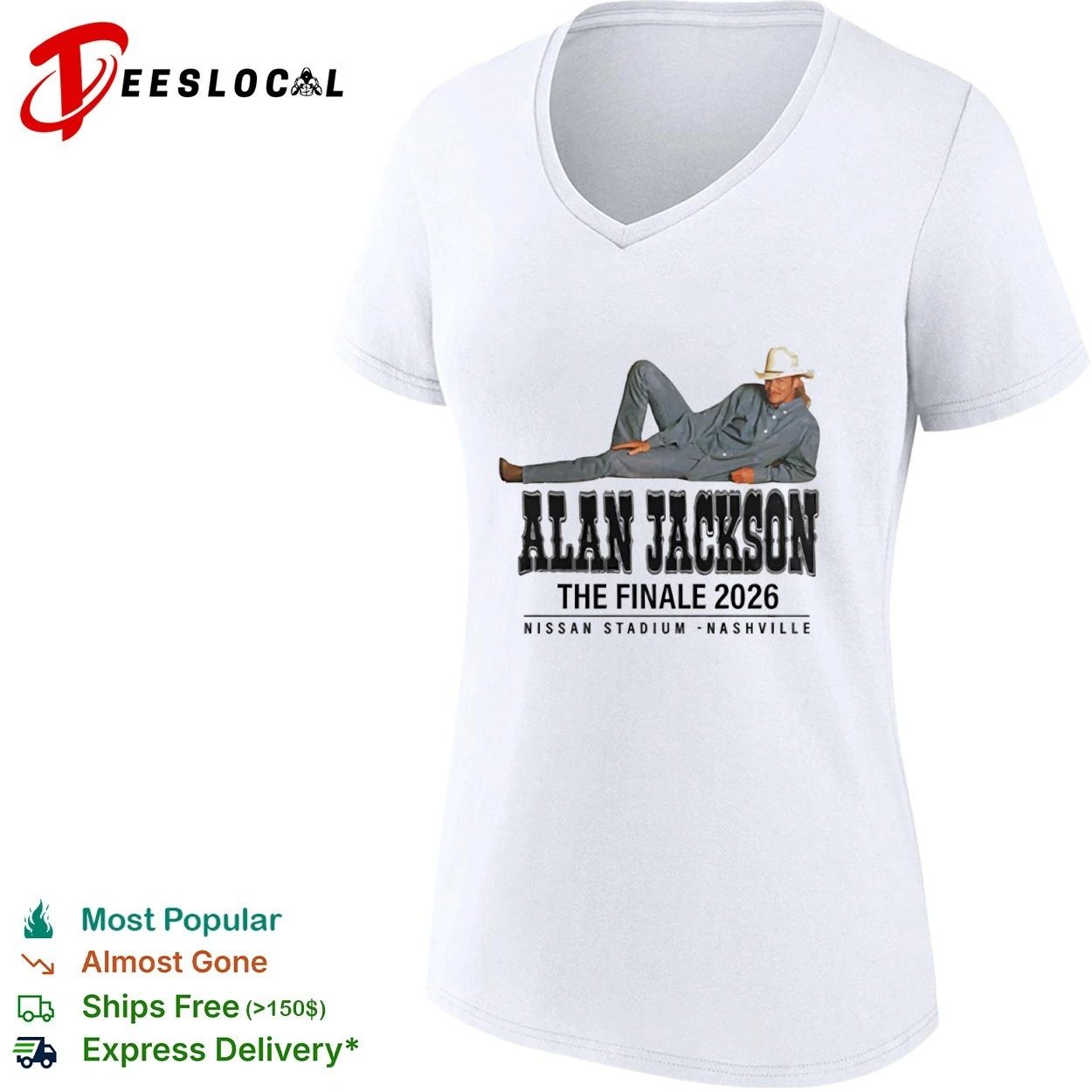 Alan Jackson The Finale 2026 Nissan Stadium Nashville T-shirt