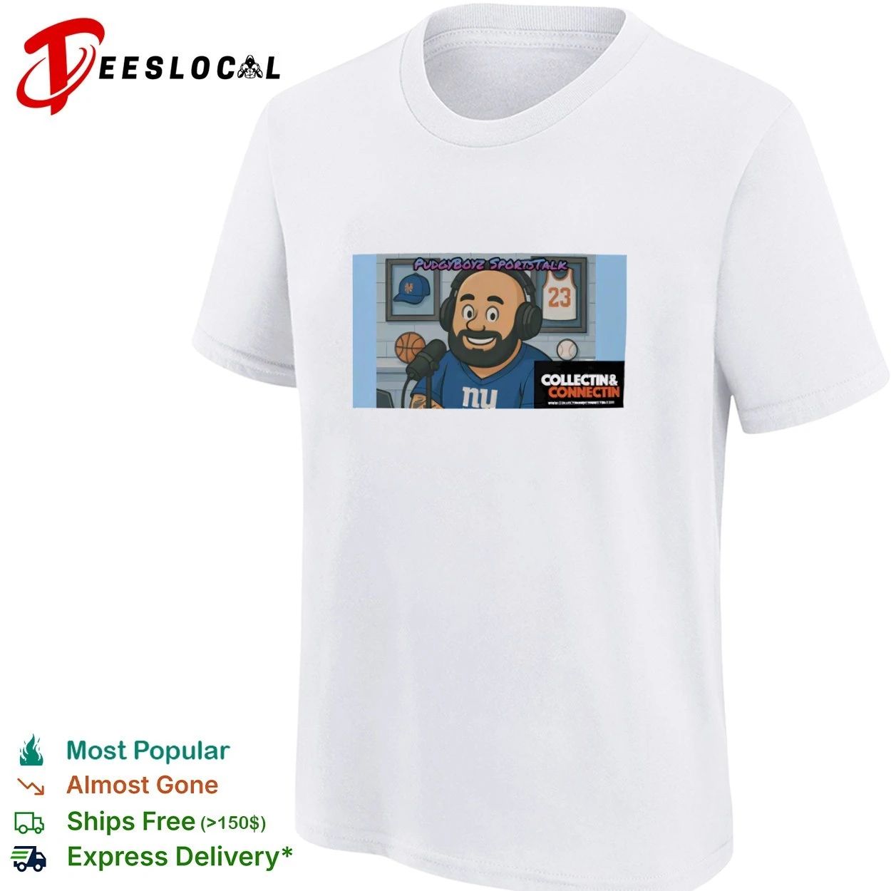 PudgyBoyz Sportstalk Collectin and Connectin T-shirt