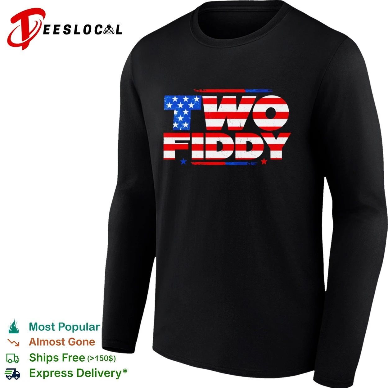 Two Fiddy American Flag south park funny T-shirt