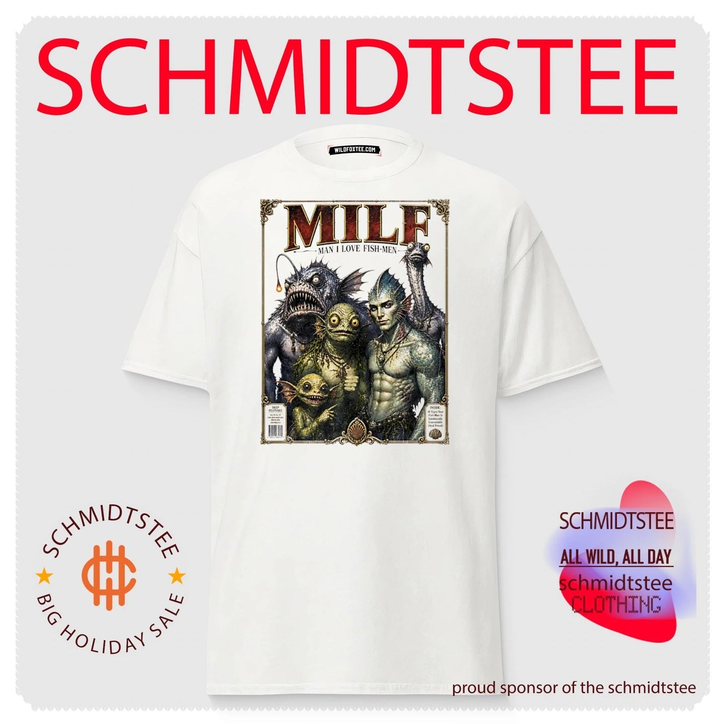Milf Man I Love Fish-Men Magazine Cover shirt