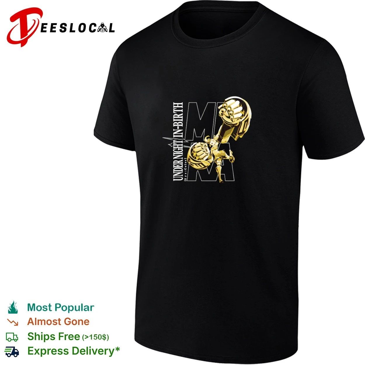 Under Night In-Birth Sys Celes fighting game T-shirt