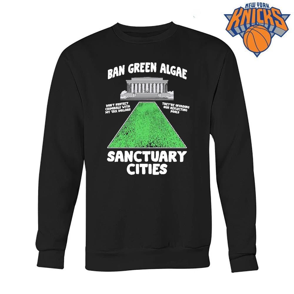 Ban Green Algae Sanctuary Cities Lincoln Memorial Political Satire Parody shirt