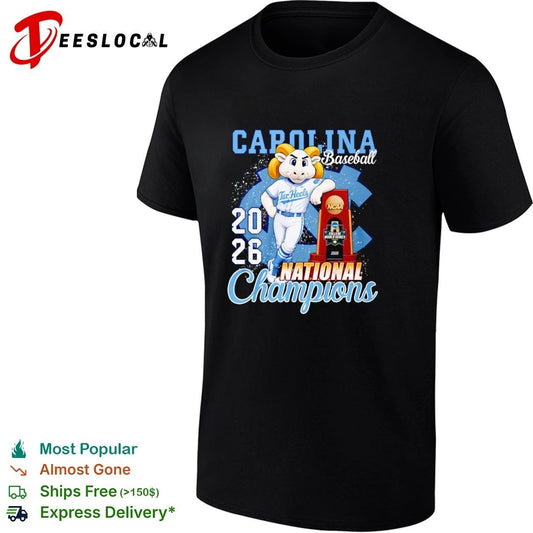 Carolina Baseball 2026 National Champions T-shirt