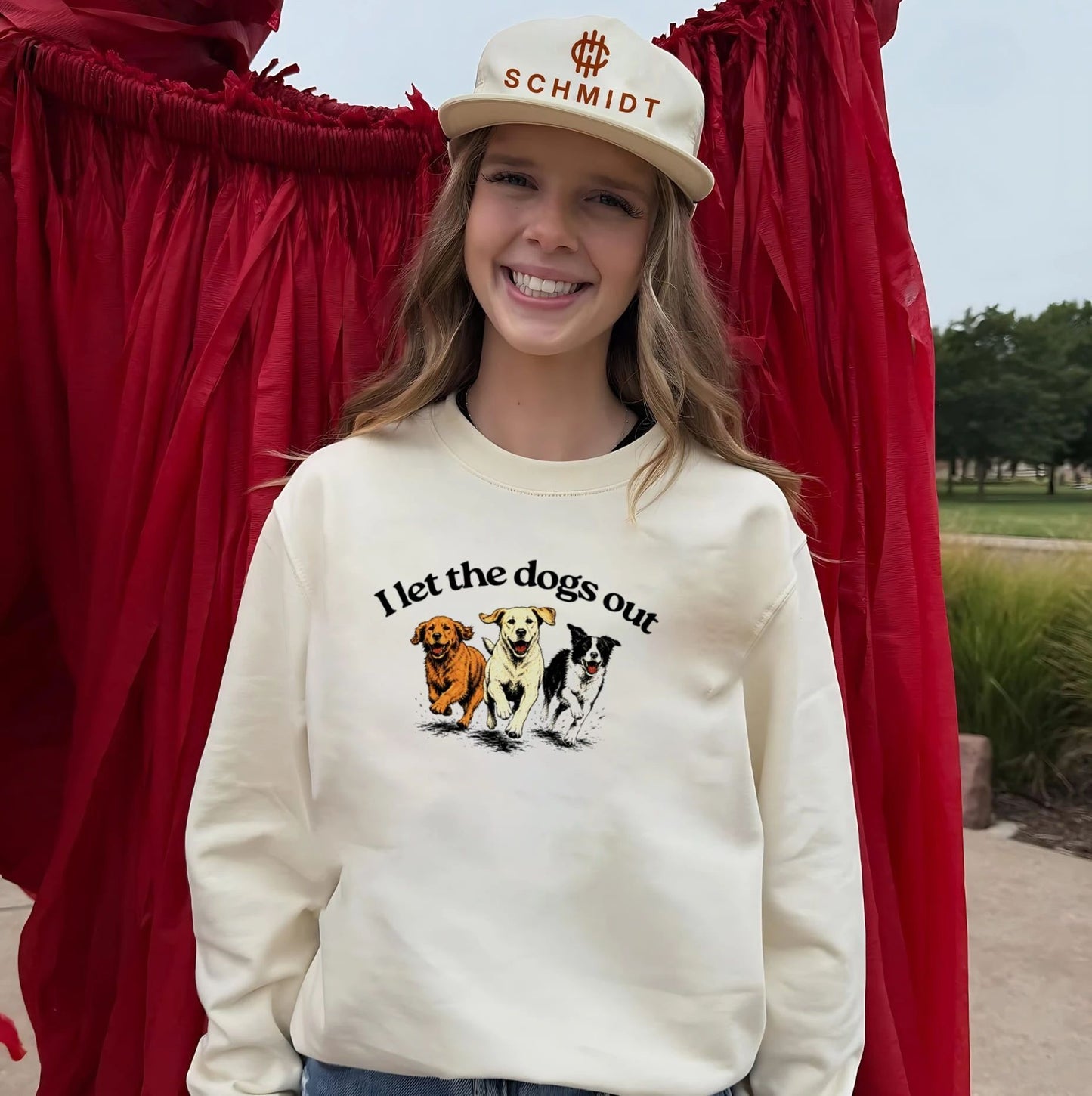 I Let the Dogs Out golden retriever labrador shirt