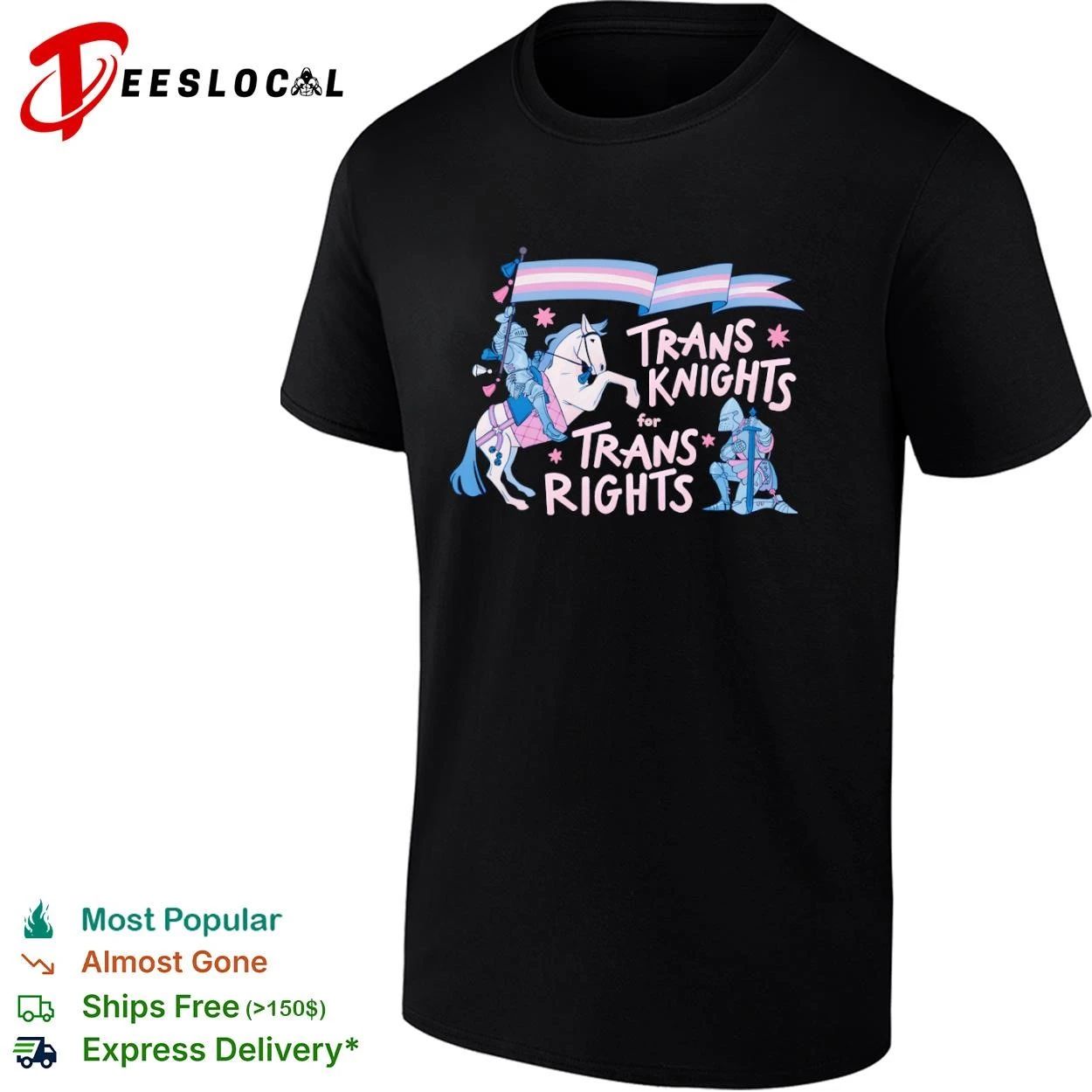 Trans Knights for Trans Rights transgender pride T-shirt