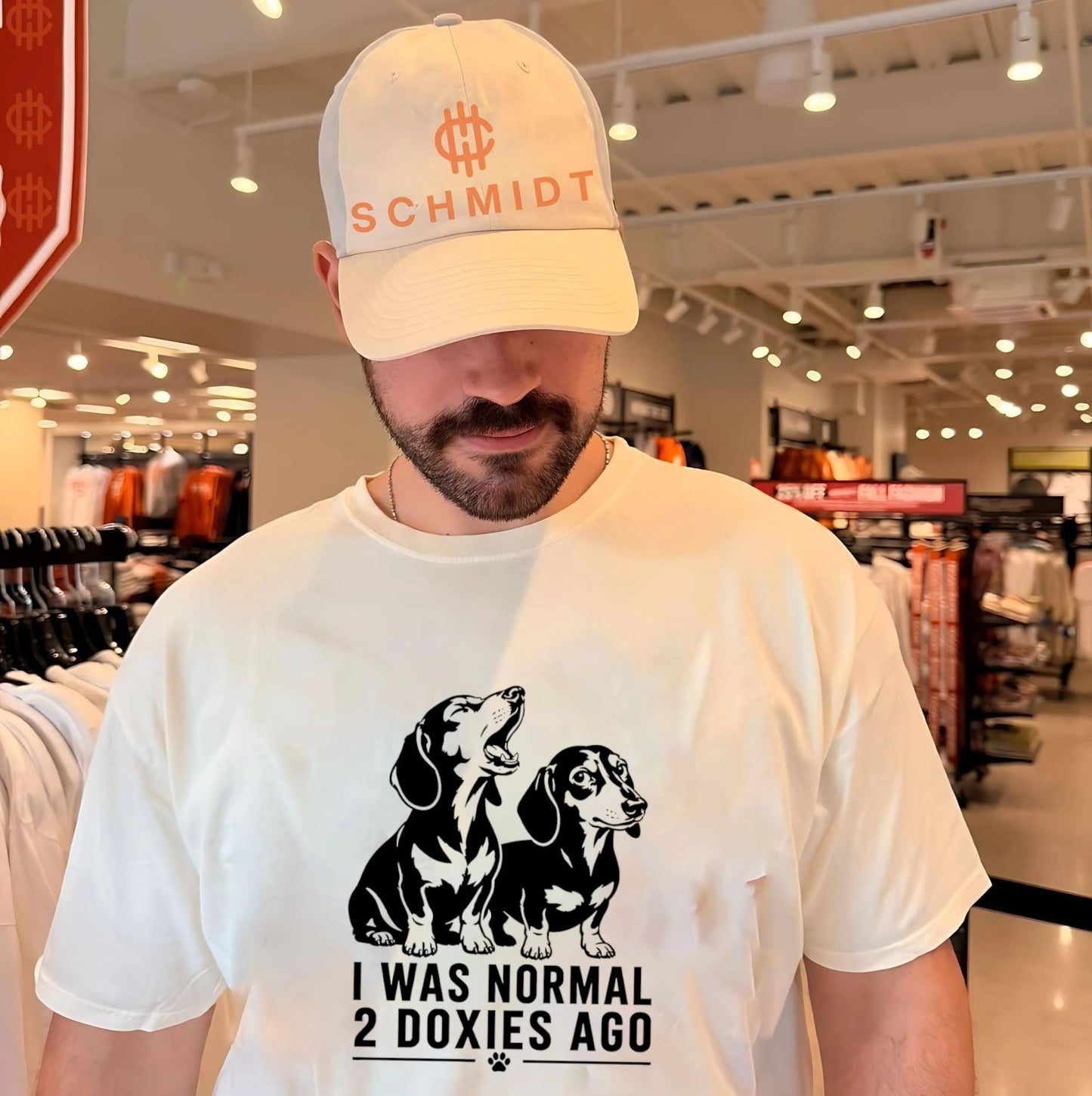 I was normal 2 Doxies ago graphic dog shirt
