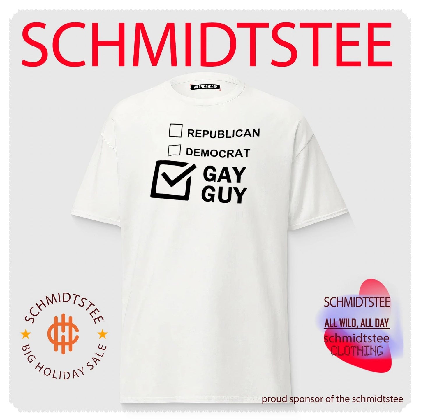 Republican Democrat Gay Guy Checkbox LGBTQ shirt