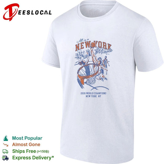 All in a New York Minute 2026 World Champions New York NY T-shirt