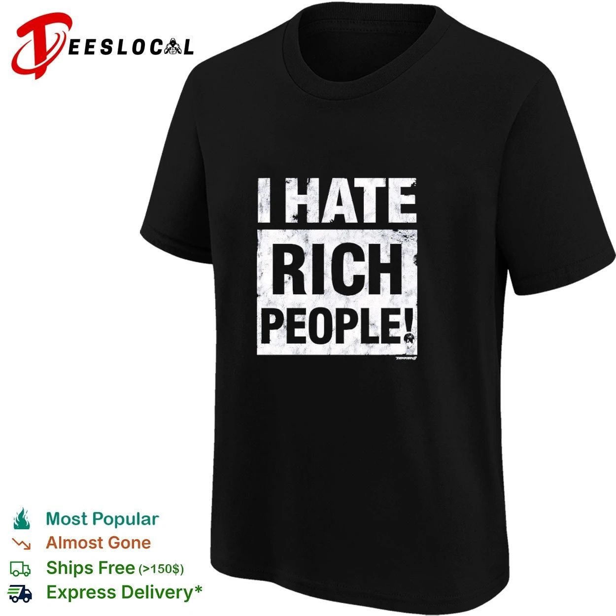 I Hate Rich People Tekken 8 Video Game T-shirt