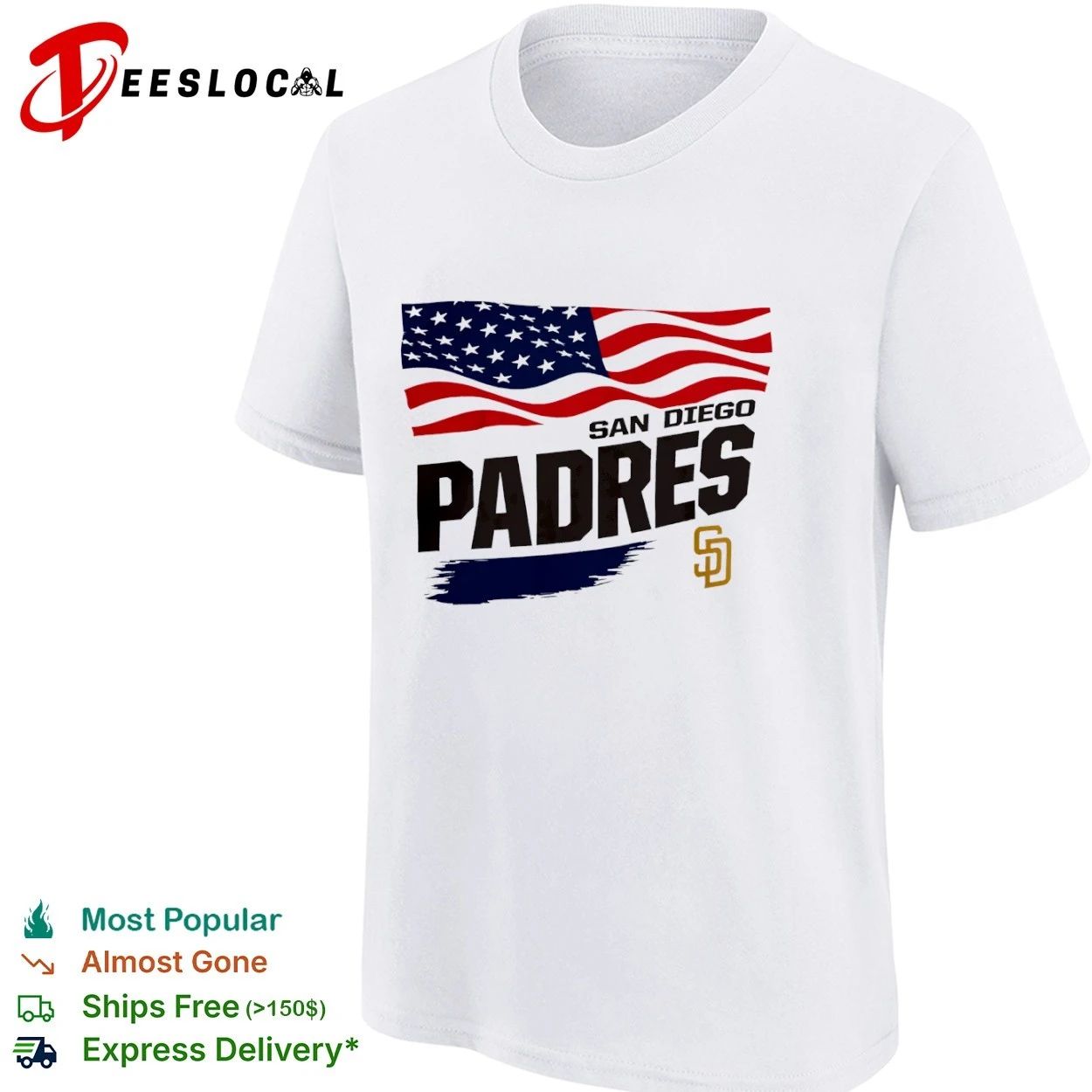 San Diego Padres American Flag Starter T-shirt