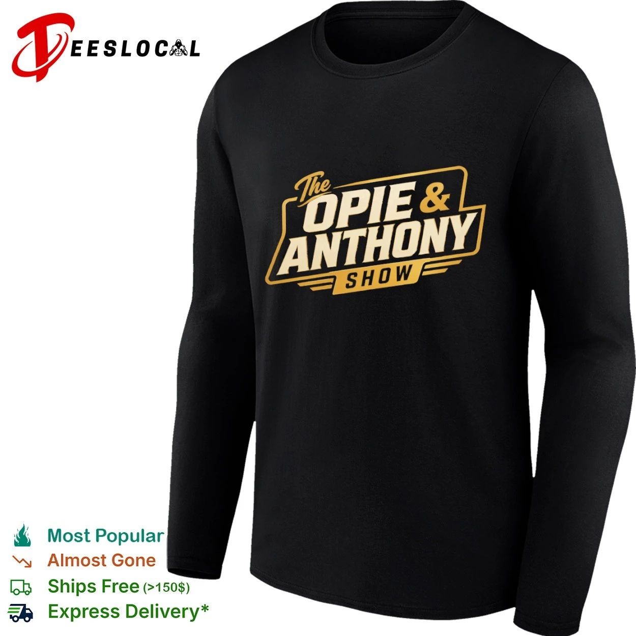 The Opie & Anthony Show Gold Edition Retro Radio Show Logo T-shirt