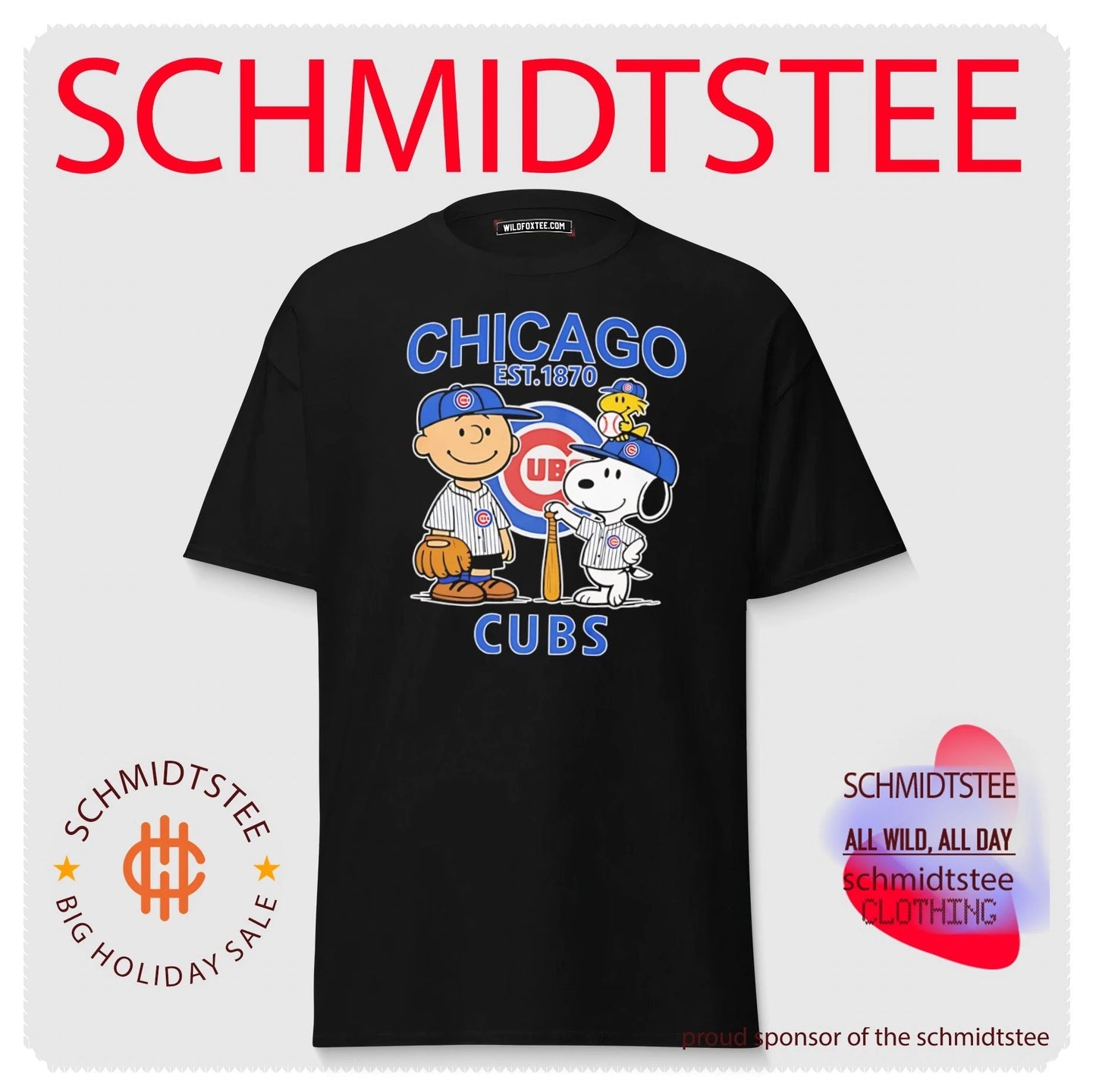 Peanuts x Chicago Cubs Baseball est 1870 shirt