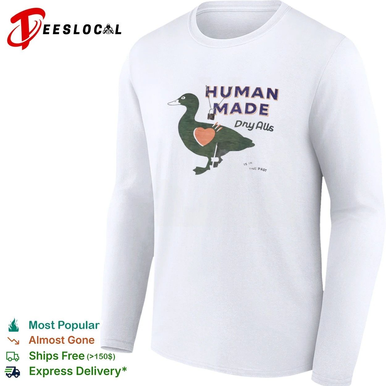 Human Made Dry Alls Duck Heart Nigo Streetwear T-shirt