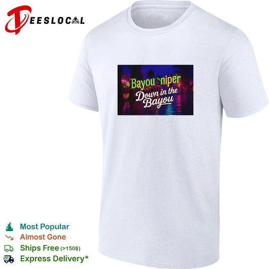 Bayou Sniper Down in the Bayou swamp hunting T-shirt