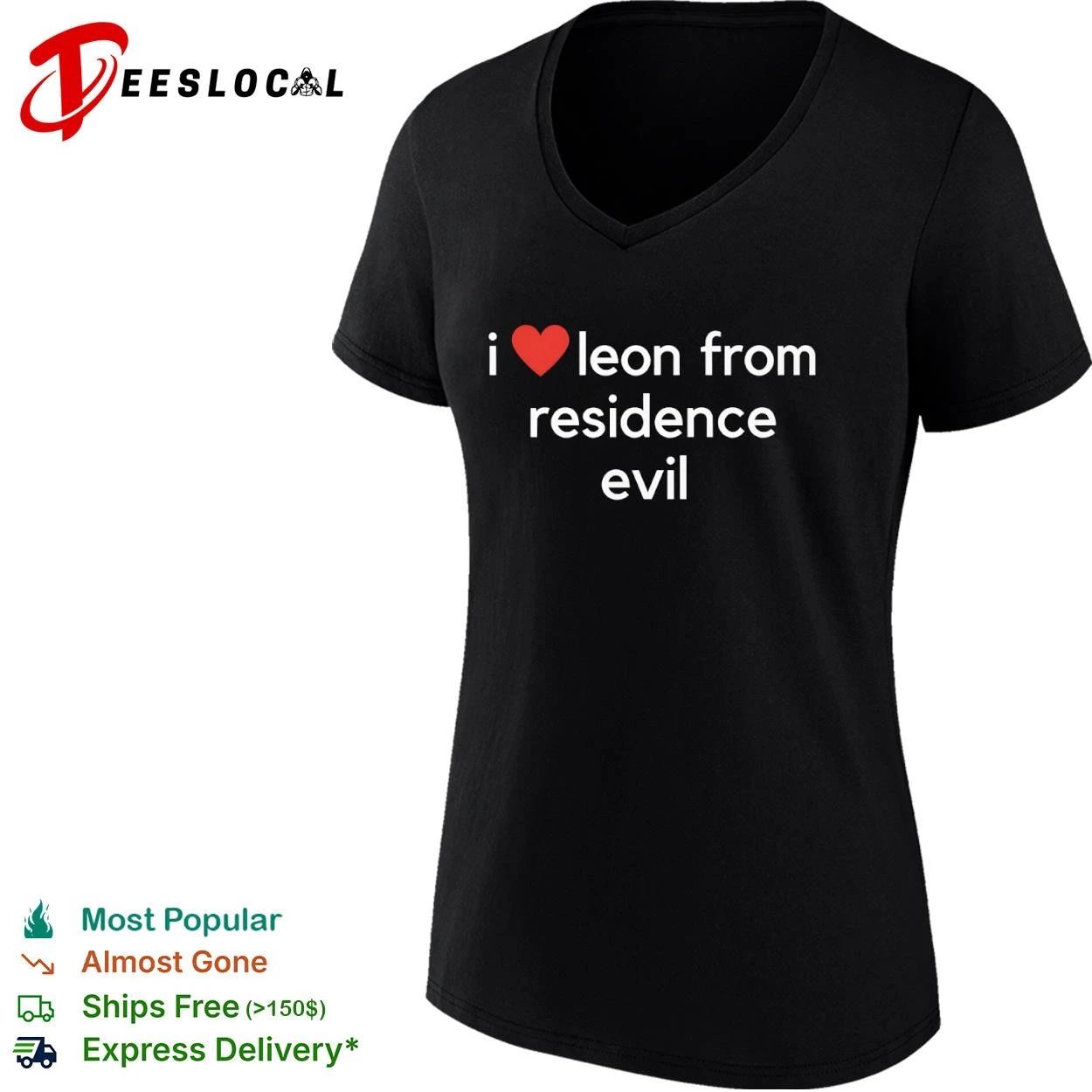 I Love Leon from Residence Evil Video Game T-shirt