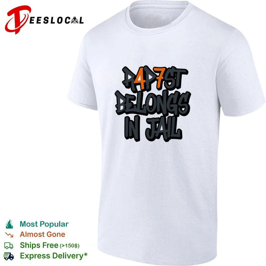Anti Trump Rapist Belongs in Jail Political Protest T-shirt