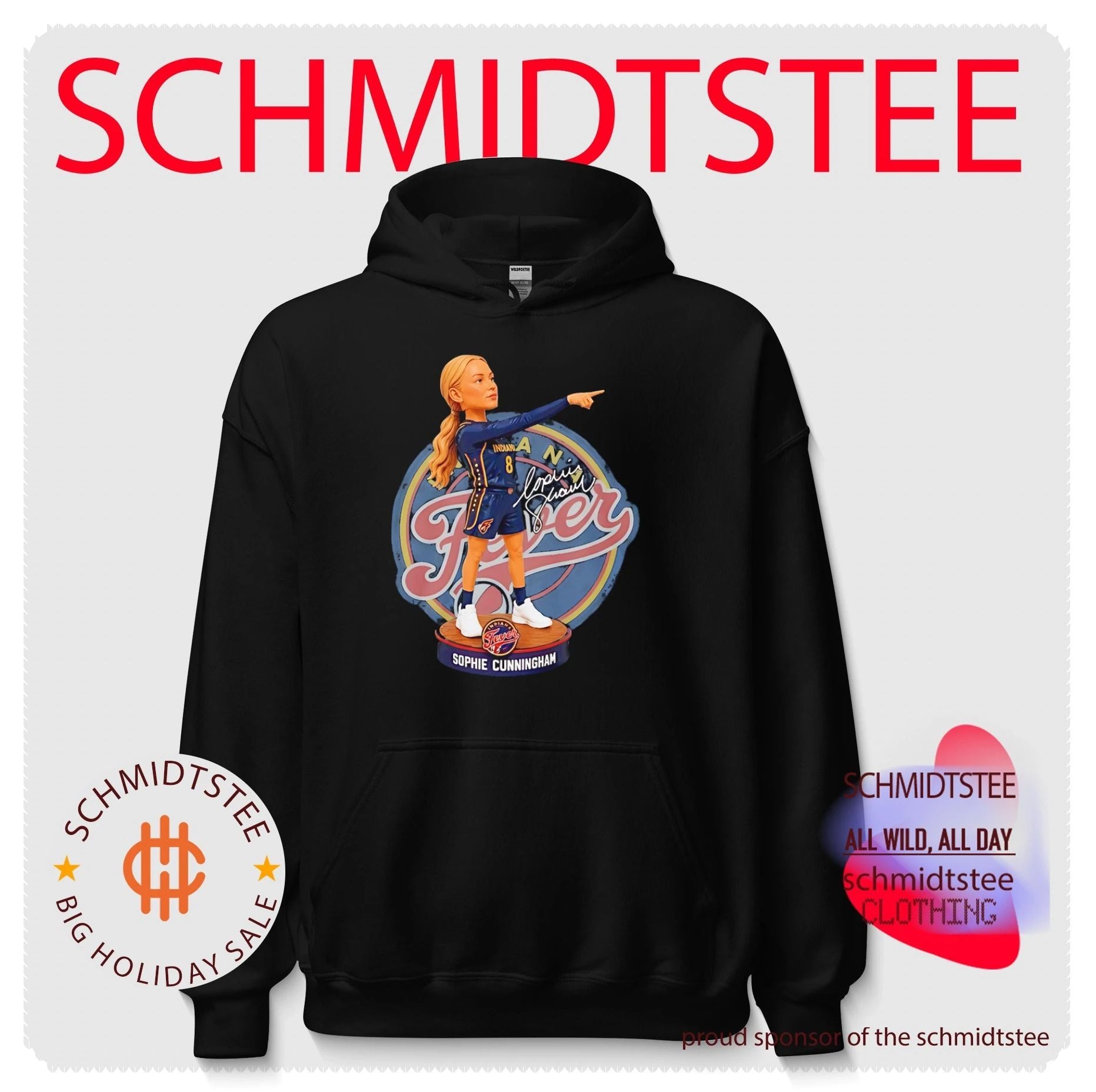 Indiana Fever Sophie Cunningham figure signature shirt