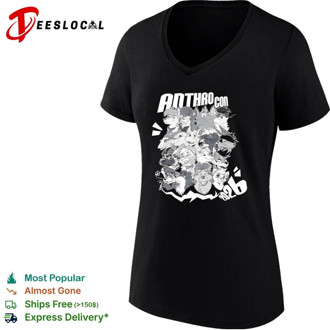 Anthro Con 2026 furry fandom convention T-shirt
