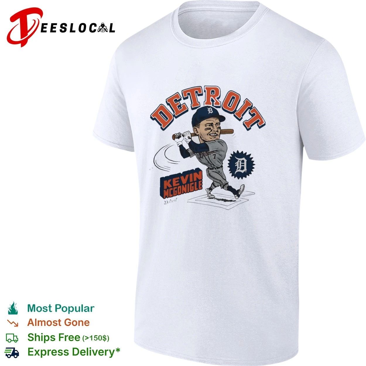 Kevin McGonigle Detroit Tigers Detroit T-shirt