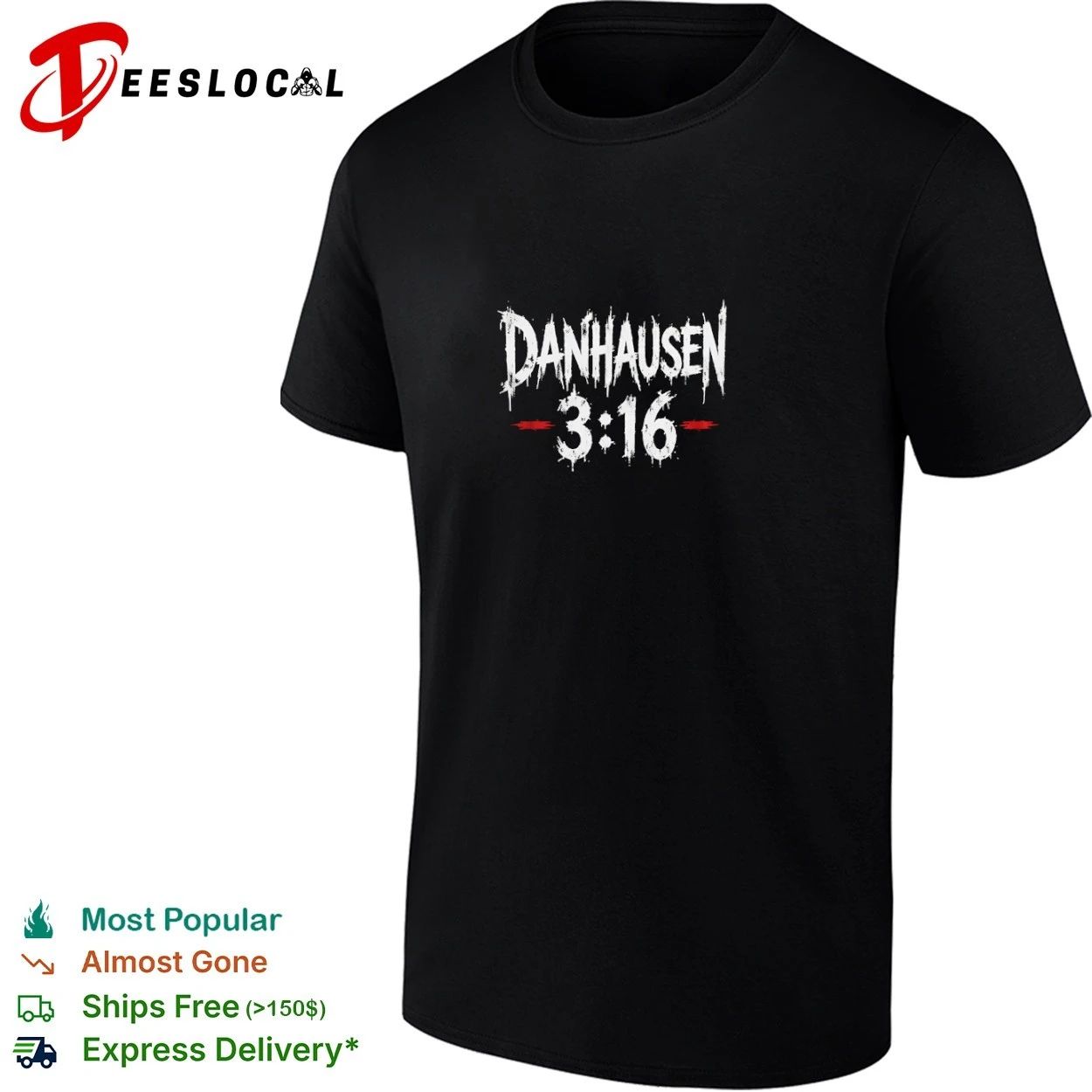 Danhausen 3 16 AEW Wrestling Stone Cold T-shirt