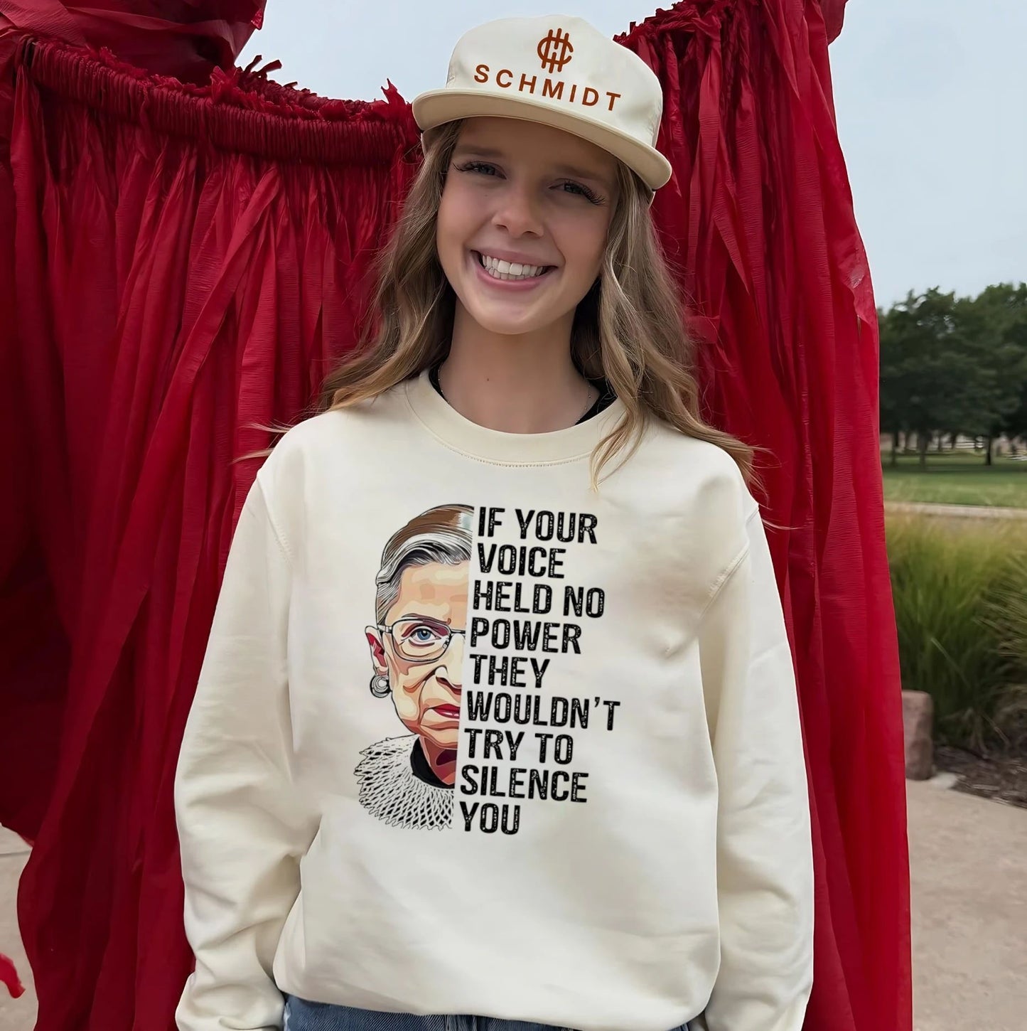 Ruth Bader Ginsburg if you voice helf no power they wouldn’t try to silence you shirt