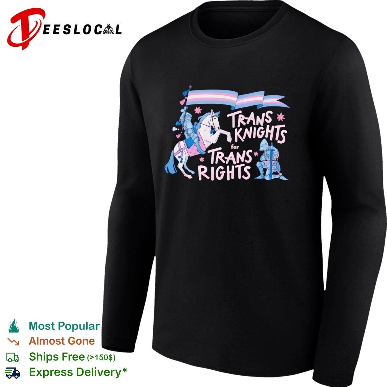 Trans Knights for Trans Rights transgender pride T-shirt