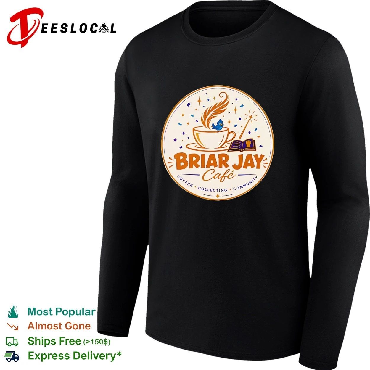 Briar Jay Café Coffee Collecting Community T-shirt