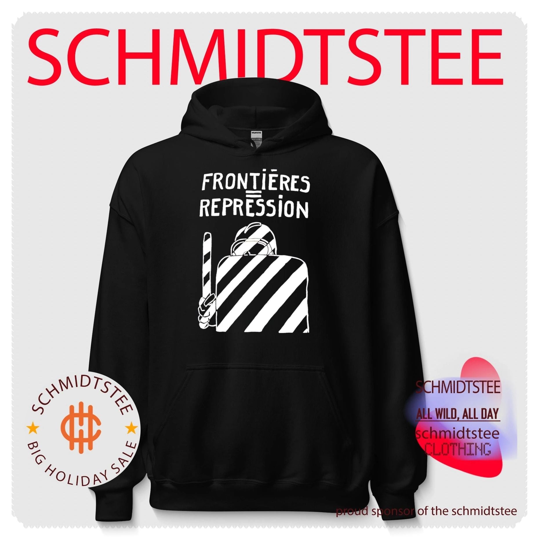 Frontieres Repression slogan shirt