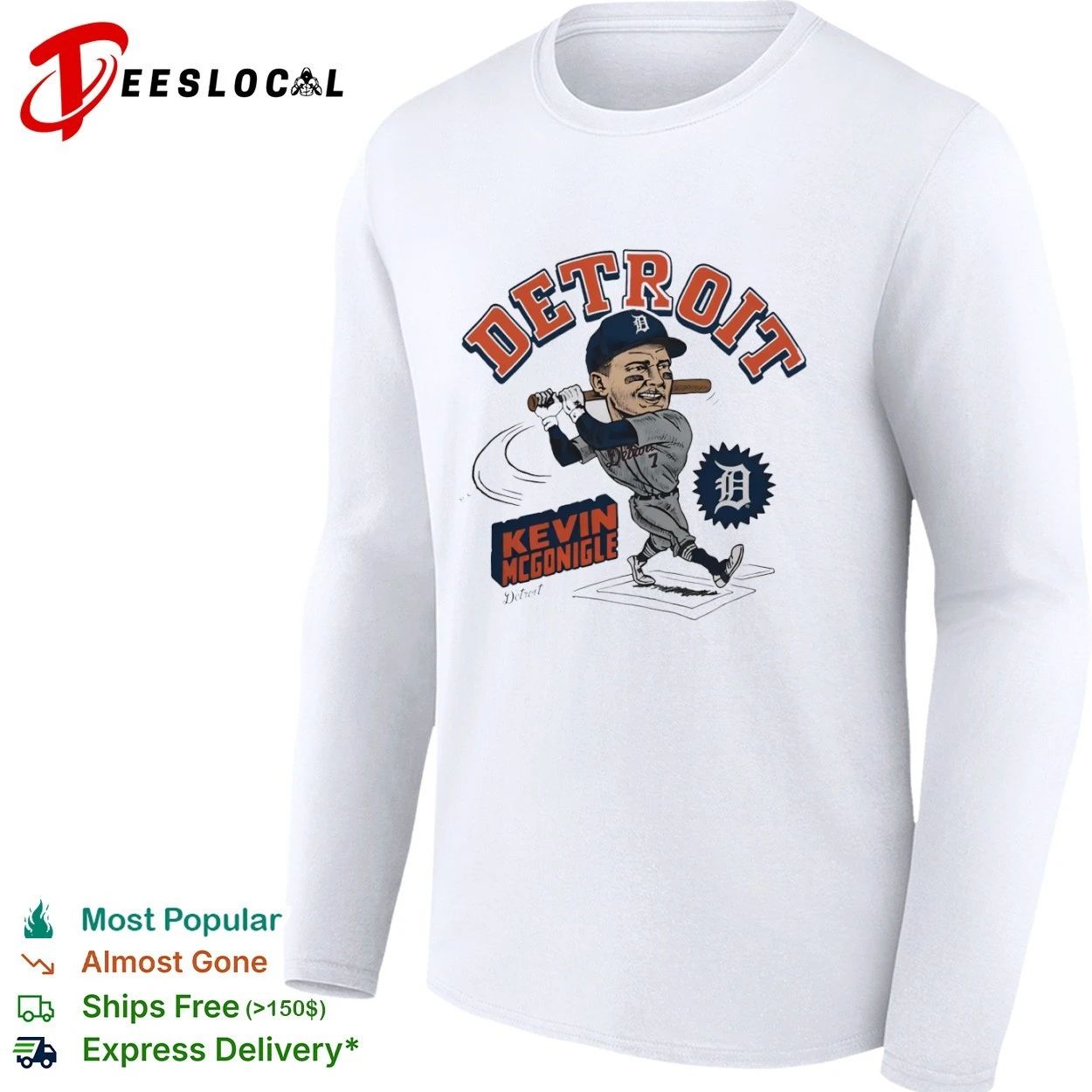 Kevin McGonigle Detroit Tigers Detroit T-shirt