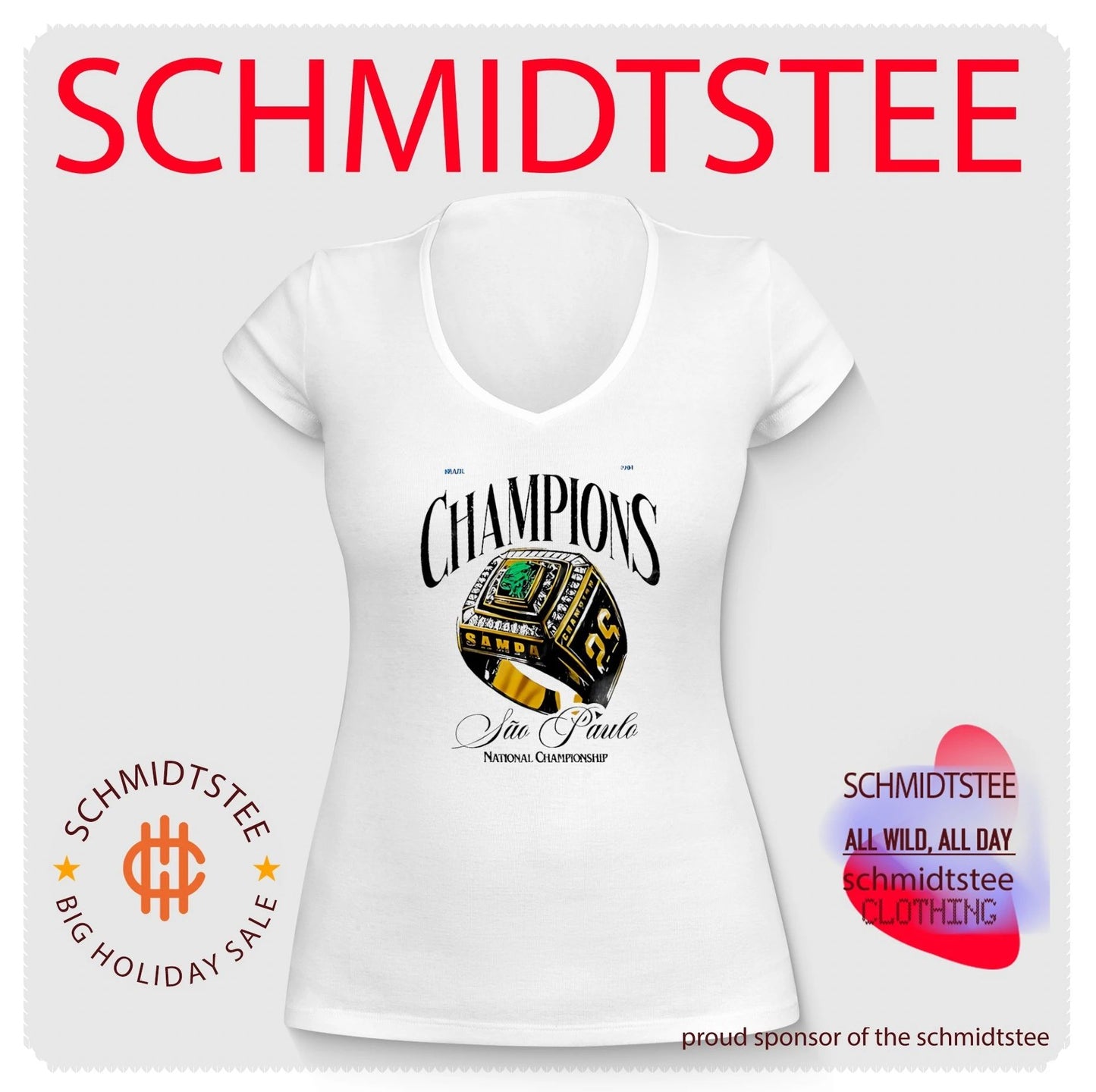 Sao Paulo 1994 National Championship ring shirt