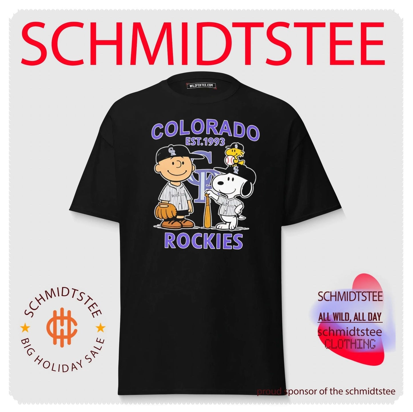 Peanuts x Colorado Rockies est 1993 shirt
