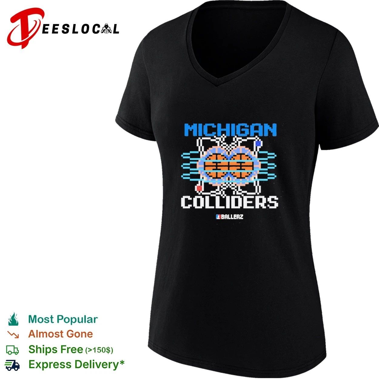 Michigan Colliders Ballerz basketball T-shirt